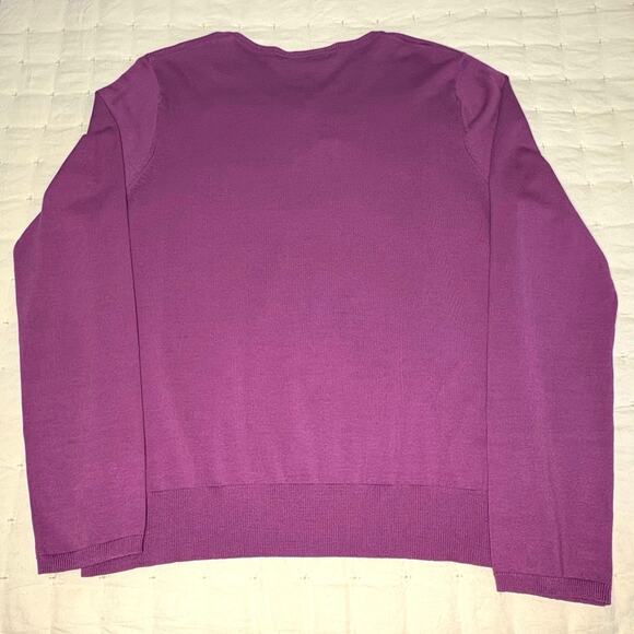 August Silk Purple Knit Twin Set XL NWT - Picture 5 of 13